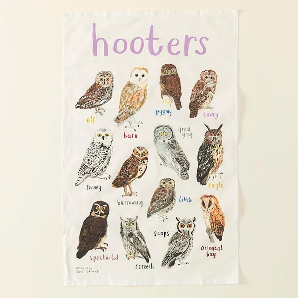 Uncommon Goods Owl Tea Towel